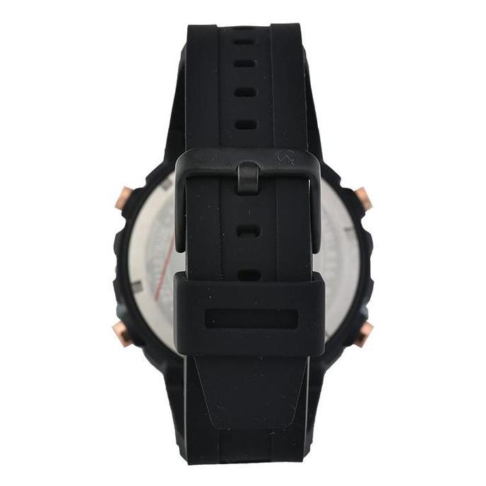 Jam Tangan Pria Alexandre Christie DiAC 9388 MH RIPBARG Men Dital Dial Black Rubber Strap