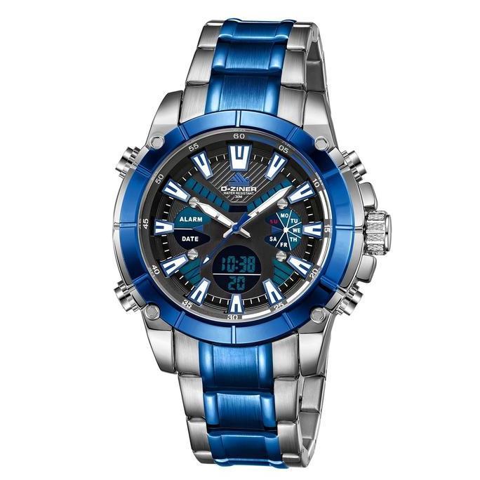 Terlaris JAM TANGGAN PRIA DZINER 8258 DOUBLE TIME WATER RESISTANT 30M Watches Wateroof