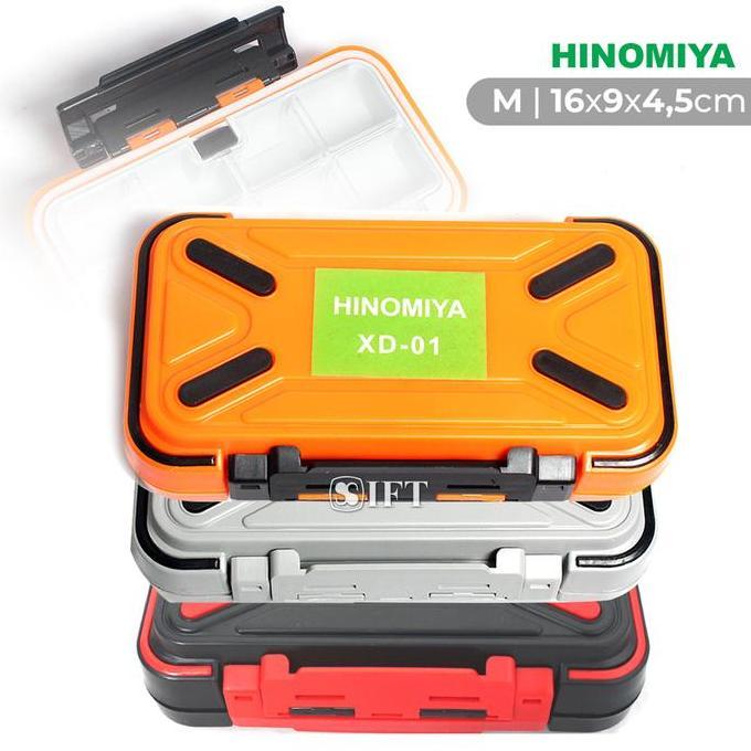 PROMO Kotak Kail Hinomiya WATERPROOF BOX XD-01 (M) | 2 sisi