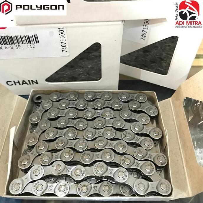 Polygon Rantai Sepeda 6 7 8 Speed 112 Links