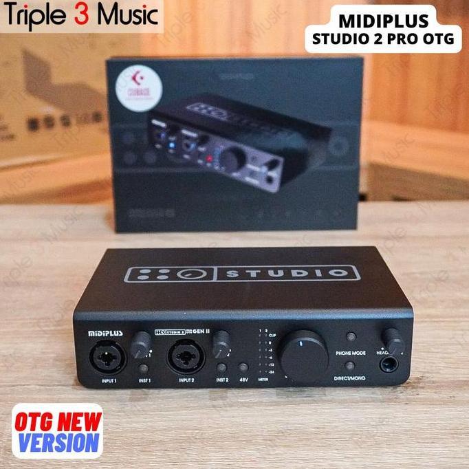 MIDIPLUS Studio 2 PRO Soundcard Recording Triple3music
