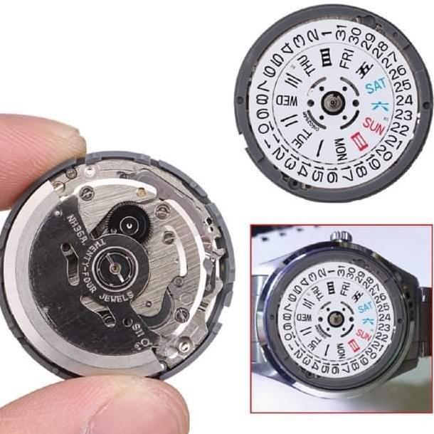 SEIKO TIME MODULE NH36 MOVEMENT 3 HANDS DAY DATE 3 JARUM DATE DAY