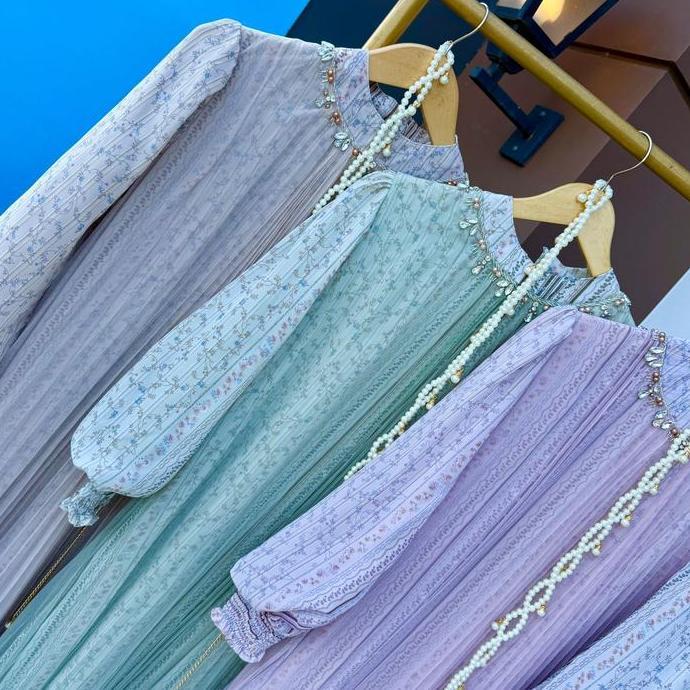 Sale Ratushopping21-Jihan Dress-Ceruty Printing Gamis Wanita Muslim Fit Maxi Midi Kondangan Pesta Mo