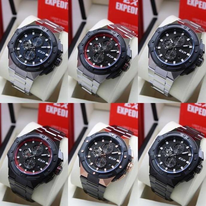 Jam Tangan Pria Expedition E 6818 M / E6818 / 6818 Orinal Chronograph Tahan air