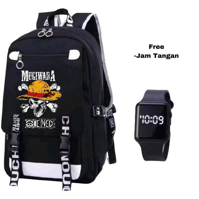 Tas ransel One Piece-Tas anime One Piece-Tas ransel Mugiwara-Backpack anime Luffy-Tas anime bajak la