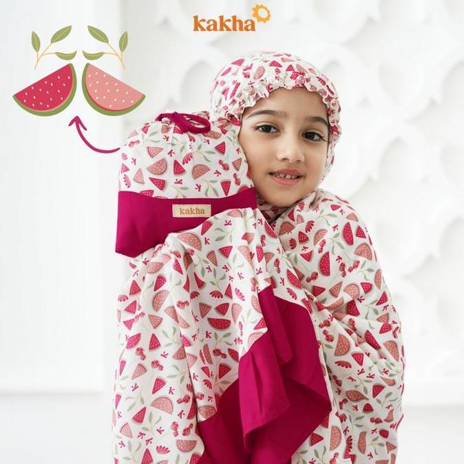 Kakha - Mukena Anak Aqsa Series (1-9 Tahun) / Mukena Couple Ibu Anak / Mukena Rayon / Mukena balita 
