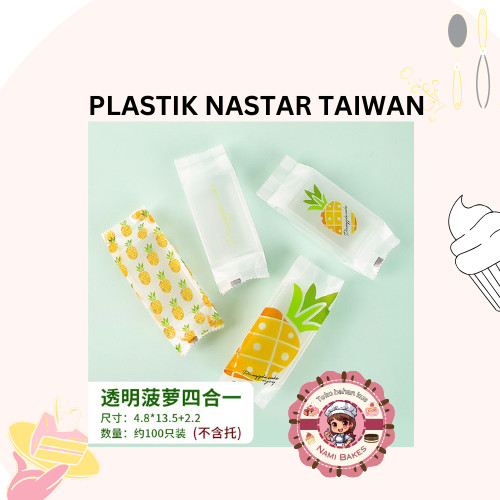 (100PCS) (073127) PLASTIK NASTAR TAIWAN / TRAY NASTAR PREMIUM/ PLASTIK KUE NASTAR COOKIES / PLASTIK 