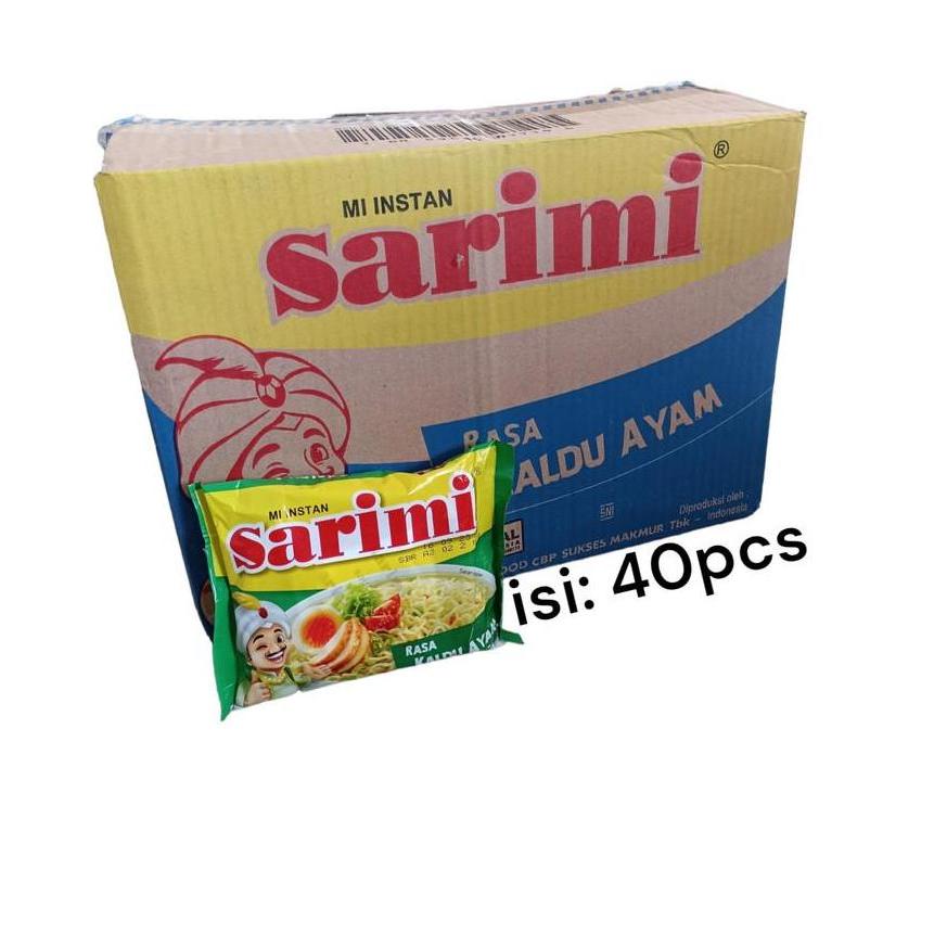 Mie instan sarimi kaldu ayam 1 dus isi 40 bungkus Kuah
