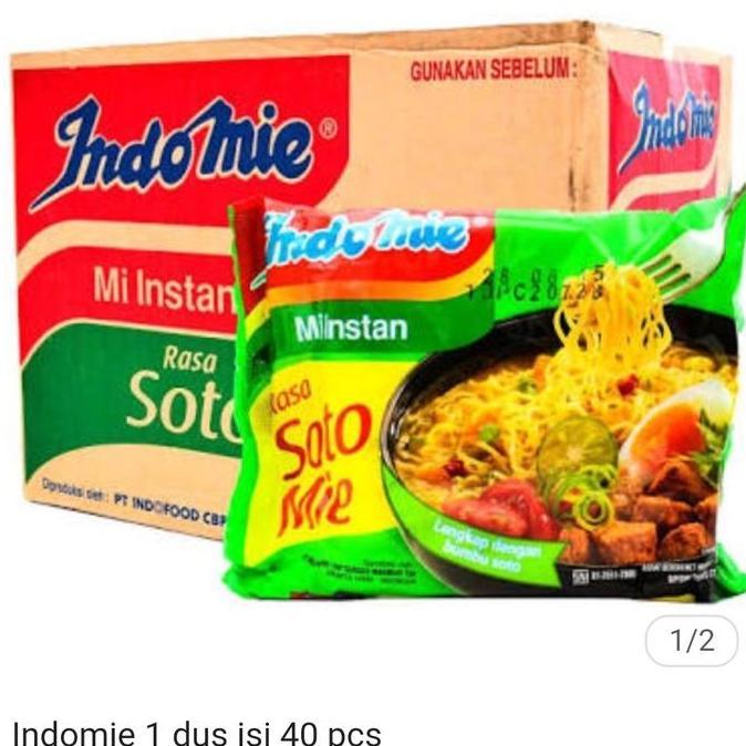 indomie soto 1 dus  isi 40 bungkus PT indofood