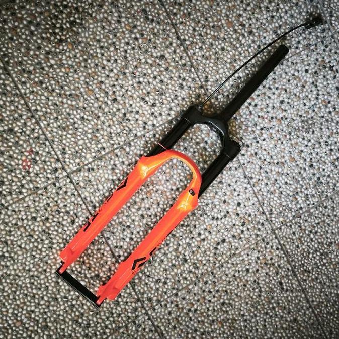 FORK SYTE 27.5 SEPEDA MTB AIR LOCK OUT ANGIN STANCION HITAM OVERSIZE 28.6 REMOTE LOCK ORIGINAL DAN T