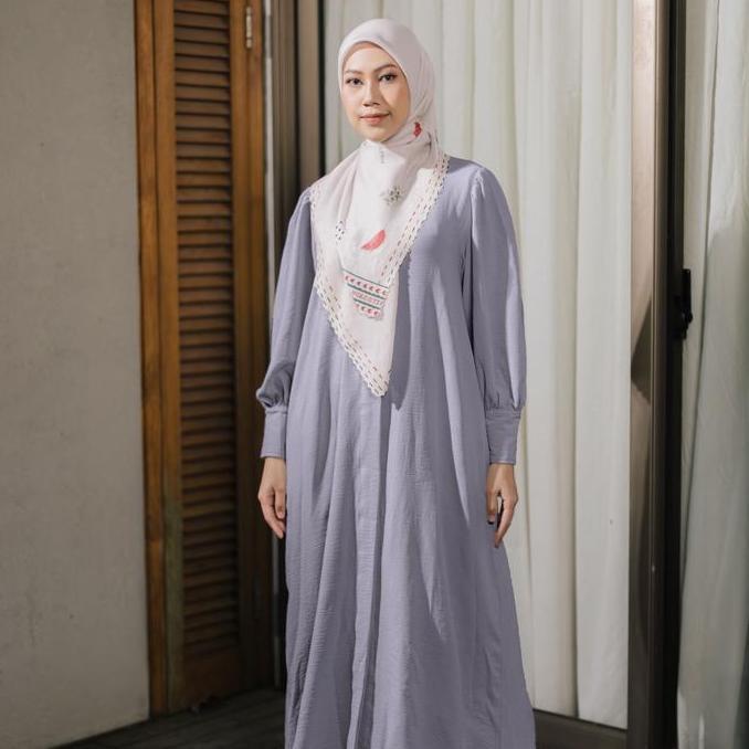 Promo Gamis Crinkle Pladita Gamis Polos Elzatta