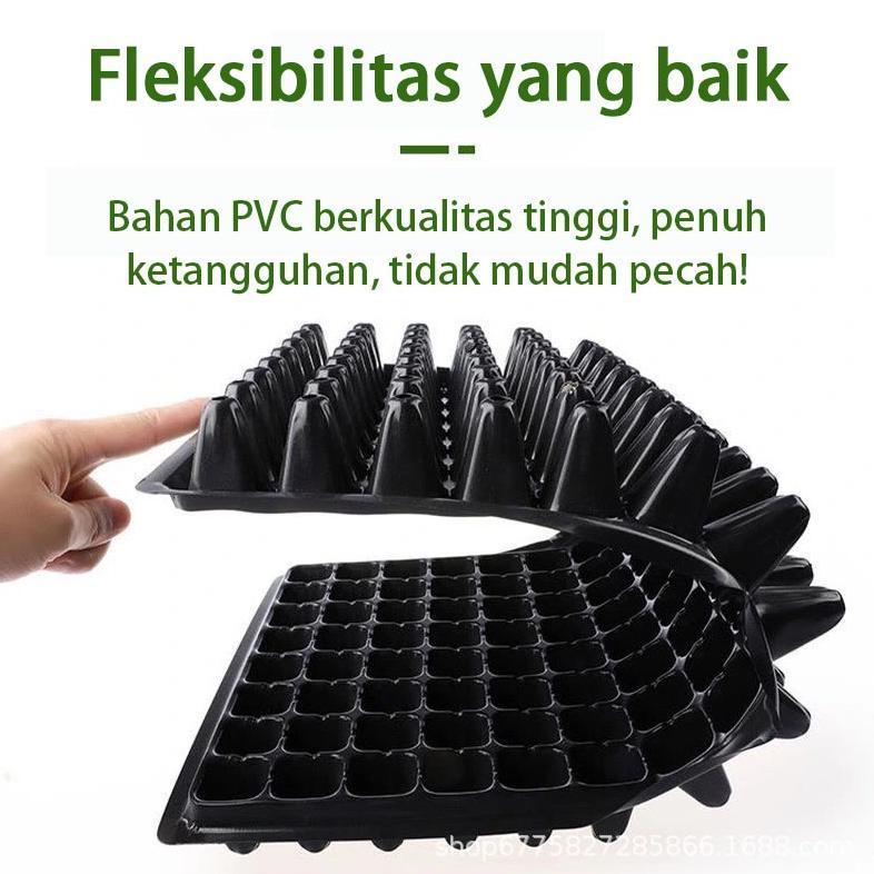 Bisa Cod 10PcsTray Trai Semai Pot Tray 32 50 72 98 105 128 200Lubang - Tray Semai ...