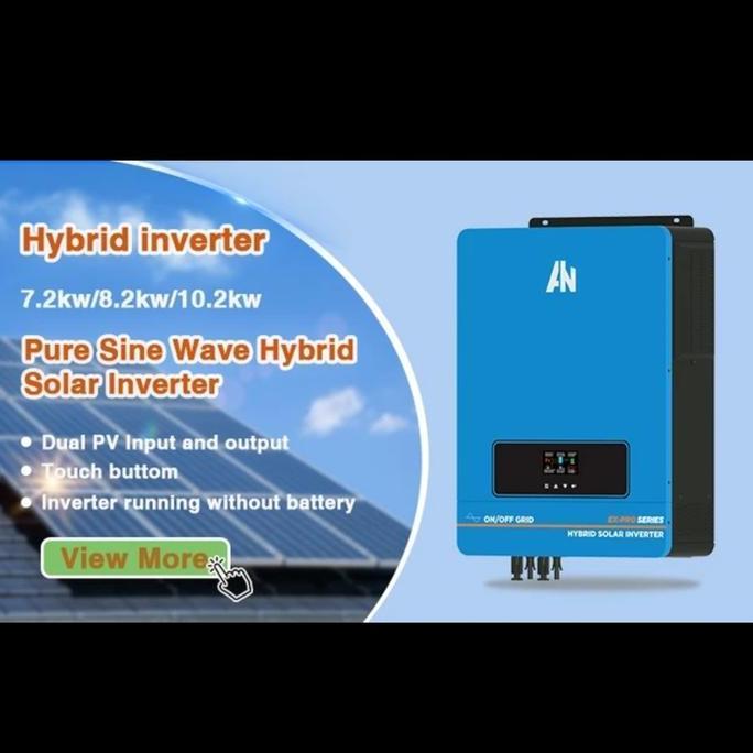 BEBAS ONGKIR - Hybrid Inventer Solar PRO  Anern 10200W MPPT 160A Pure Sine Wave +WIFI
