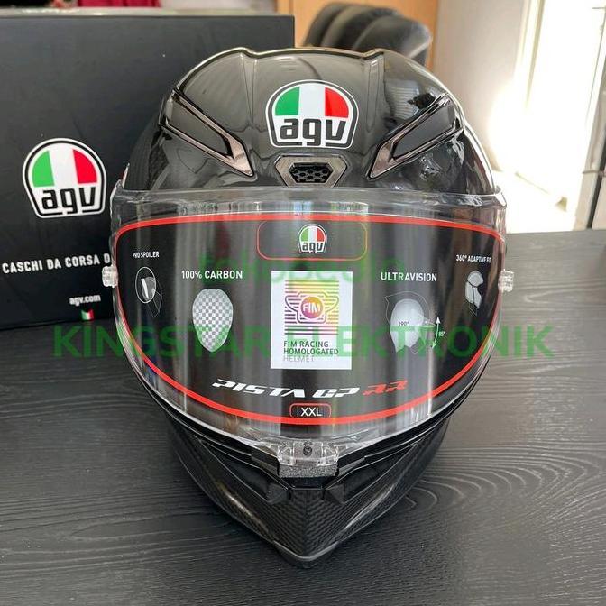 '' HELM AGV PISTA GPRR CARBON MONO GLOSSY ORIGINAL SIZE XXL EURO SECOND //