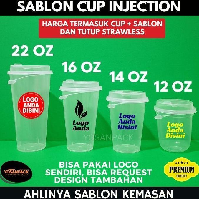 Sablon Cup Plastik Injection - Sablon Cup PP Injection murah