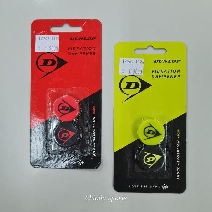 Damper Dampner Vibration Dampener Peredam Senar Raket Tenis Dunlop Bulat isi 2