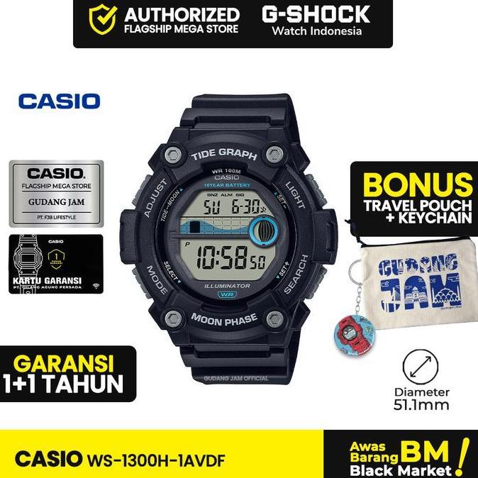 Casio General WS-1300H-1AVDF WS-1300H WS-1300 WS1300H WS 1300H Watches