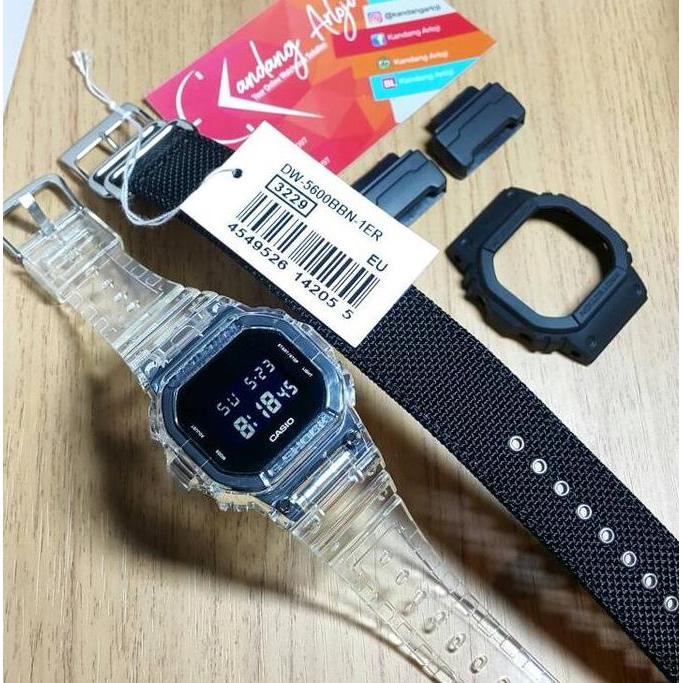 Casio GSHOCK G-SHOCK DW-5600BBN DW5600BBN FREE JELLY ORINAL