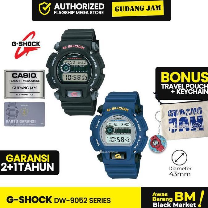 G-Shock DW-9052 |Jam Tangan Pria Cowok | Dital | Lengan kecil | Anti Air | Orinal | Casio G-Shock Wa