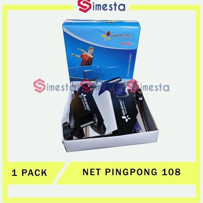 Net Pingpong Butterfly 108 Net tiang pingpong tipe putar Net tenis meja 1 set