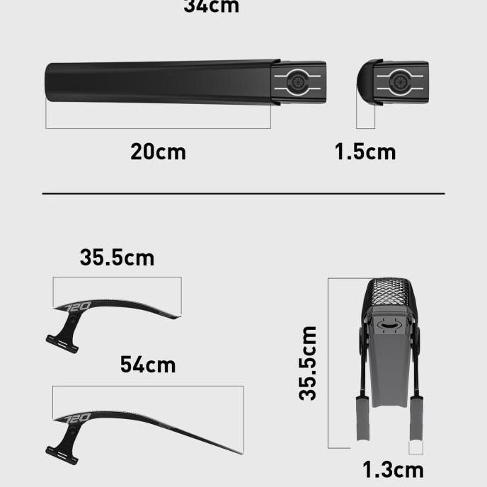 Fender Belakang Enlee For Roadbike Gravel Ban 700C