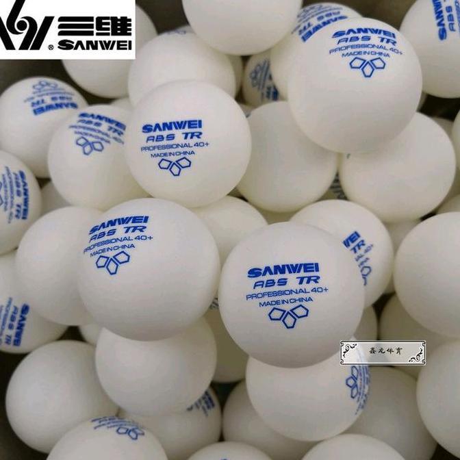 25 PCS Bola Tenis Meja Sanwei ABS 40+ / Bola Pingpong Training Sanwei