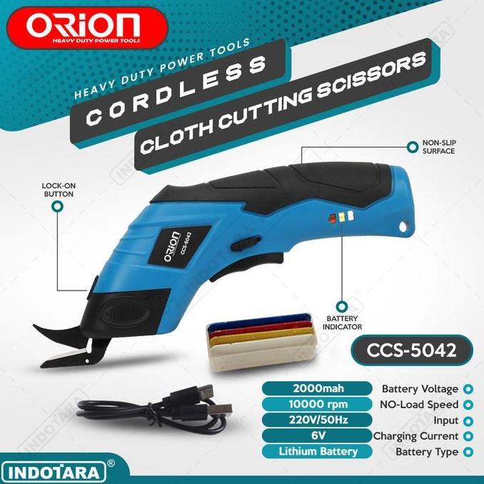 Gunting Listrik Pemotong Kain Portabel Tanpa Kabel Elektrik Charger