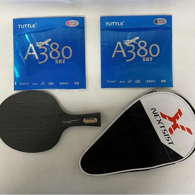 Bat Donic Waldner Black Devil Kombinasi Karet China Set
