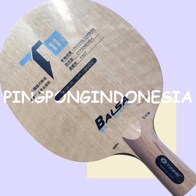 Yinhe T11s Penhold -Kayu Blade Tenis Meja Carbon Limba Balsa Pingpong T-11s T11-s