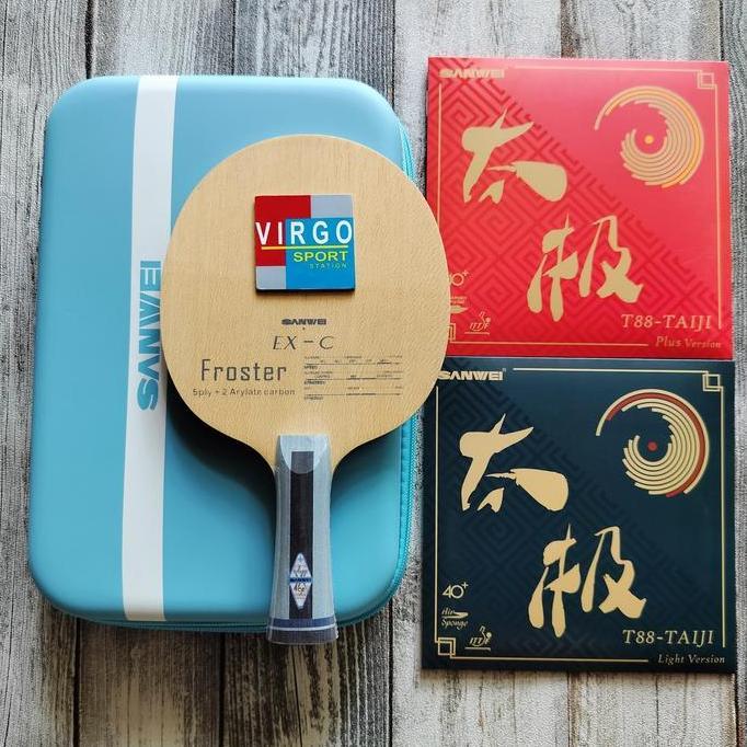 Sanwei Froster ALC Carbon paket rakit bat bet pingpong 100%