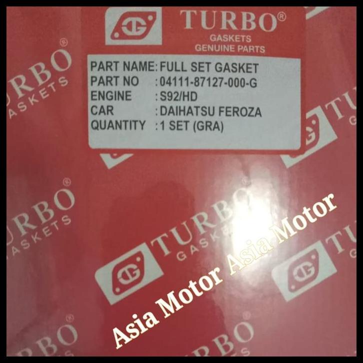 HOT DEAL PACKING GASKET FULL SET DAIHATSU FEROZA PAKING SET FULLSET FEROZA 