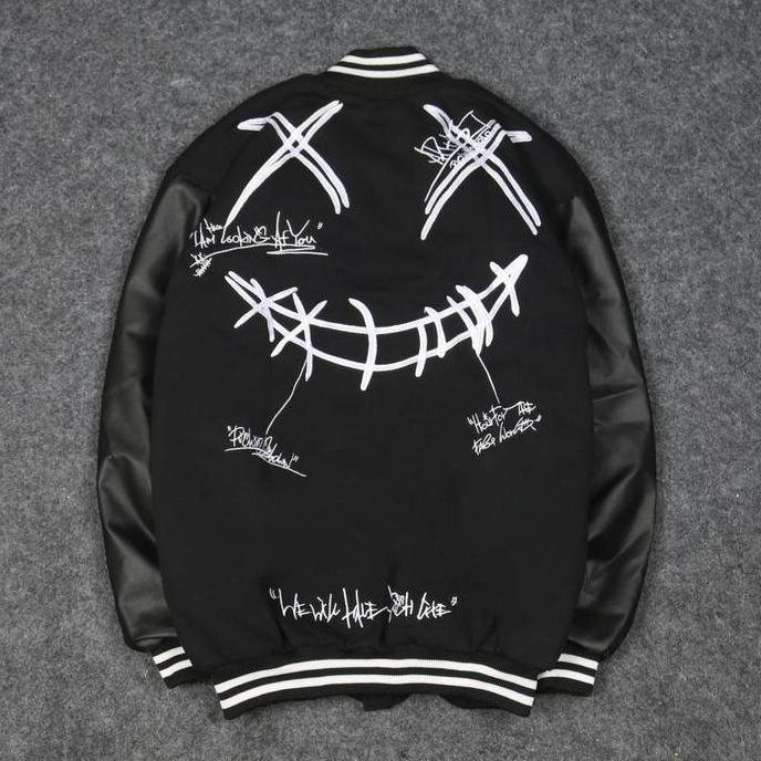 JAKET VARSITY BASEBALL RICKY IS CLOWN PREMIUM AUTHENTIC FULL TAG LABEL