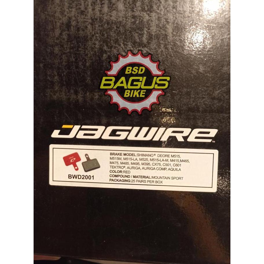 Murah Jagwire Brakepad SS BWD2001 Shimano Deore LX T675, Deore T615, M525, Alivio M4050, Acera M3050