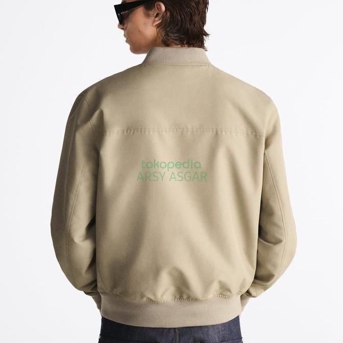 Jaket Bomber Pria Casual Basic 100% Polyester