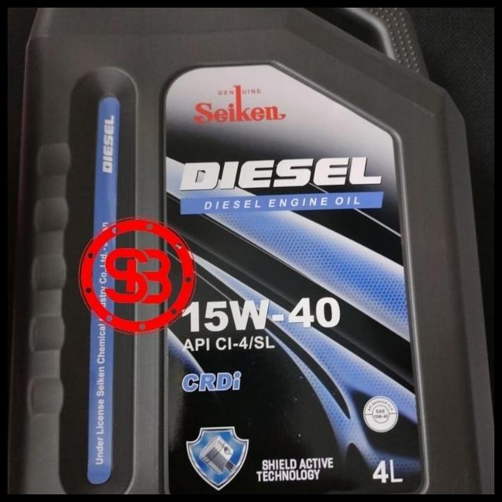 BEST DEAL OLI MESIN SEIKEN DIESEL 15W-40 KEMASAN 4 LITER 
