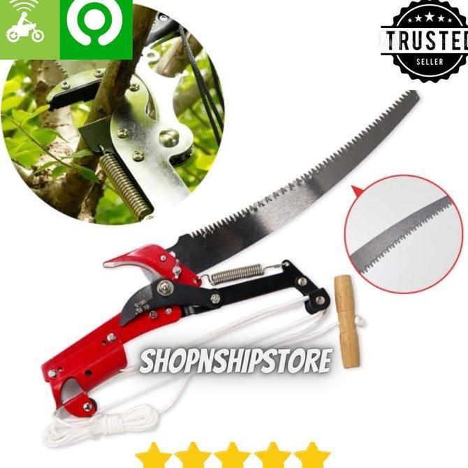 Alat Pemotong Cabang Pohon Tinggi Gunting Galah Tarik Potong Ranting