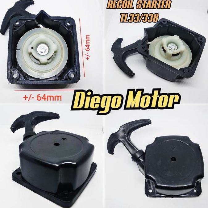 Recoil starter tarikan engkol mesin potong rumput Tanika TL33 BG338