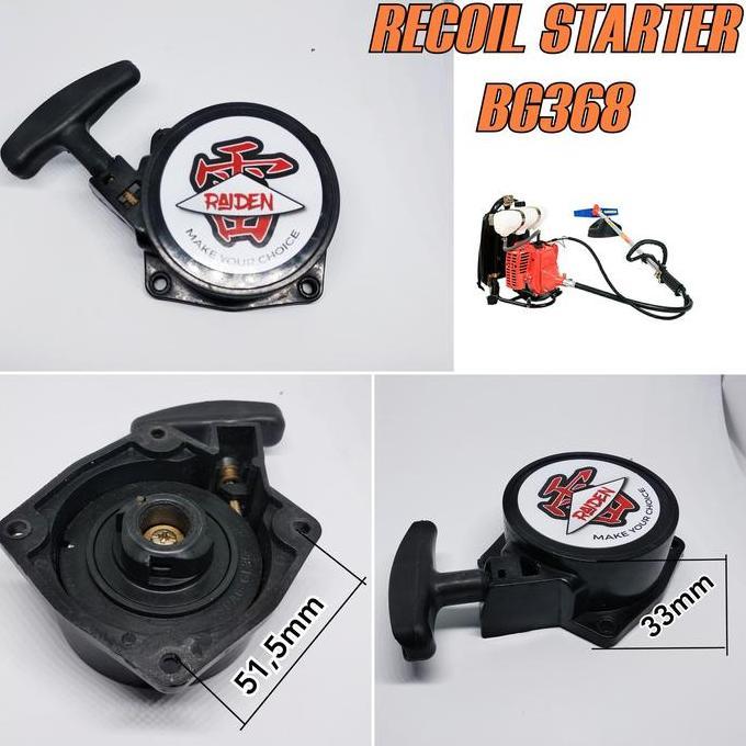 Recoil starter tarikan engkol mesin potong rumput Pro Tanaka 368 328