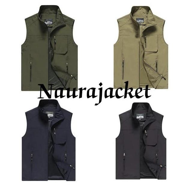 Rompi saku 3 pria keren/Rompi taslan premium/Rompi motor atau proyek