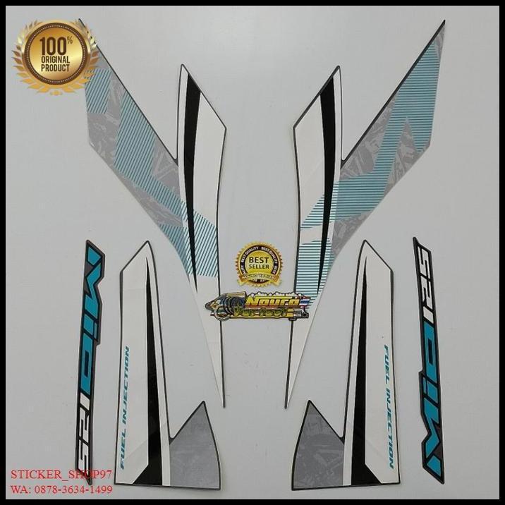 TERMURAH (ORI) STRIPING YAMAHA MIO M3 125 2018 PUTIH KUALITAS ORIGINAL 