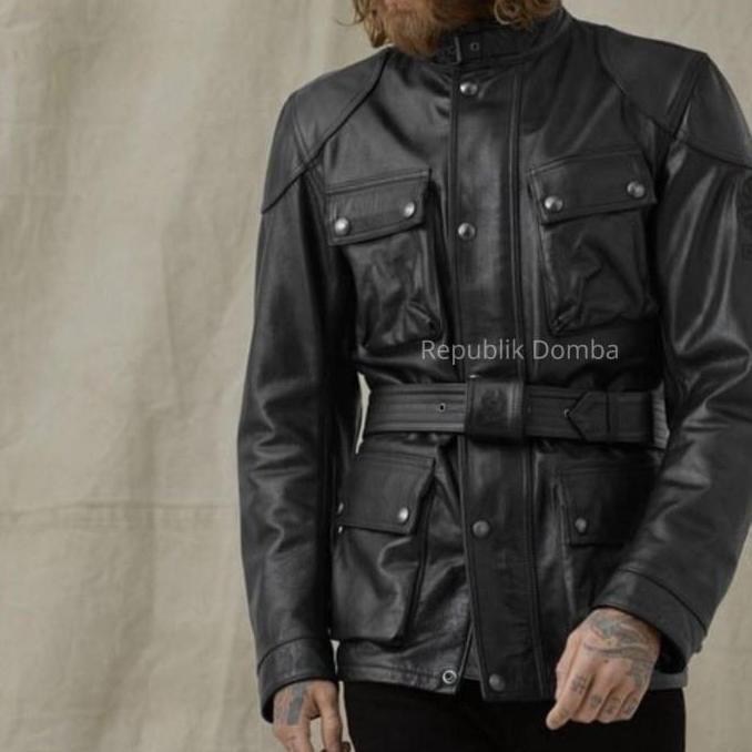 Jaket Kulit Safari - Jaket Kulit Asli - Jaket Kulit Domba - PJS 109