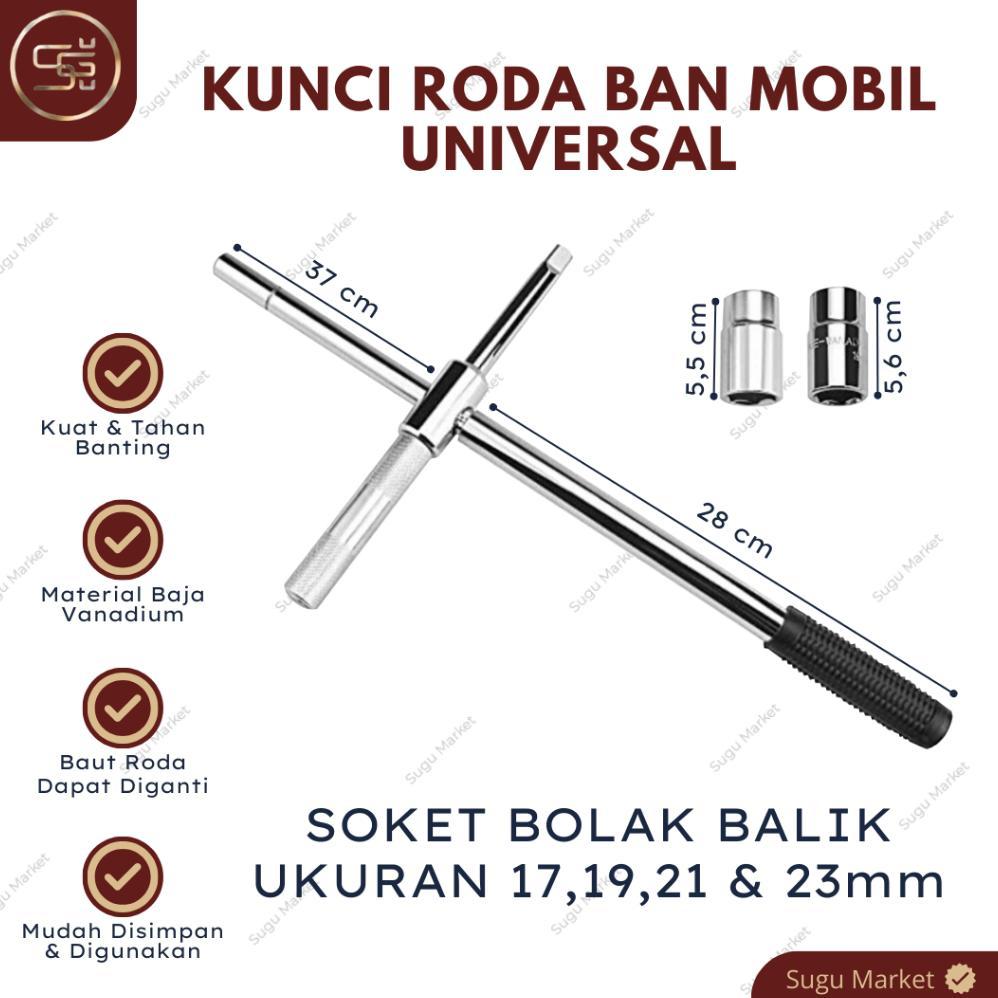 Kunci Ban Mobil Telescopic / Kunci Roda Mobil / Kunci Roda Palang Ban