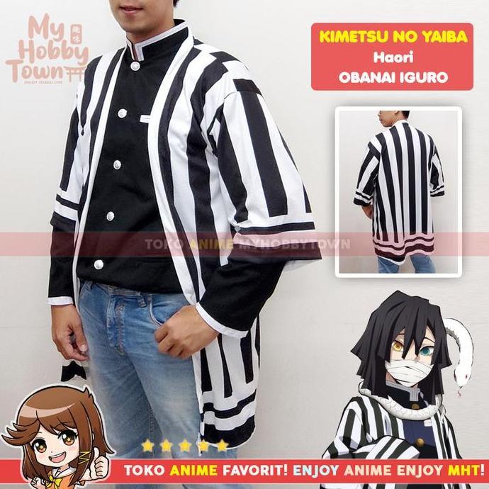 Haori Anime - Loose Kimono Kimetsu no Yaiba - Obanai uro Style