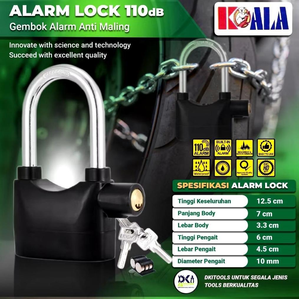 GEMBOK ALARM ANTI MALING MULTIFUNGSI-Gembok Anti Maling Original-Gembok Alarm Asli original