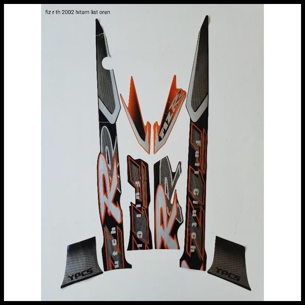 GRATIS ONGKIR (ORI) STRIPING ORI YAMAHA FIZ R TH 2002 HITAM OREN KUALITAS ORIGINAL 