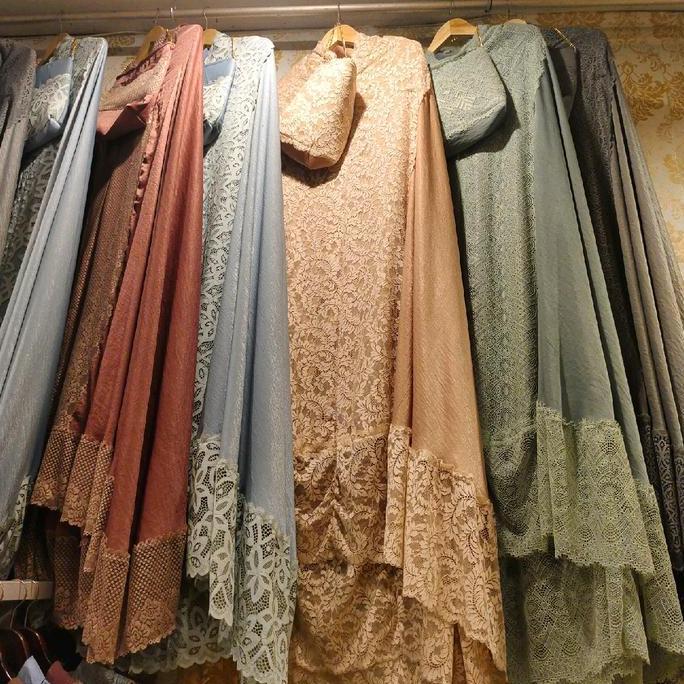 MUKENA SUTRA  SANTORINI PREMIUM RENDA IMPORT BKK