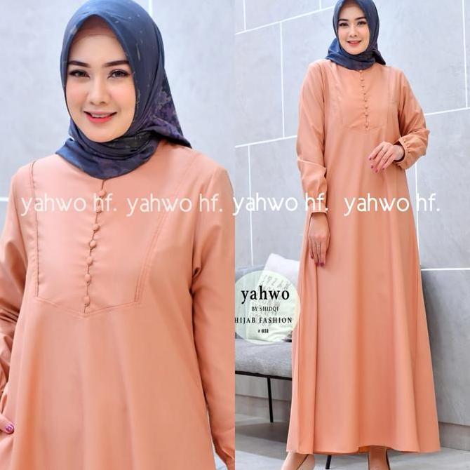 Seragam Gamis pns khaki wanita terbaru bahan toyobo/seragam PNS/ASN/pemda pdh guru/pakaian dinas/Bus