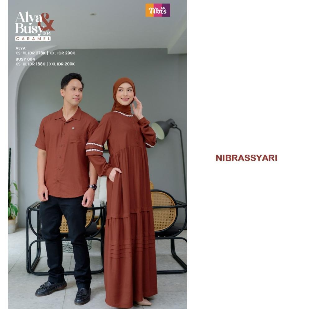 COUPLE NIBRAS ALYA DAN BUSY 004 / COUPLE NIBRAS TERBARU 2023 / BAJU KOKO NIBRAS DAN GAMIS NIBRAS / B