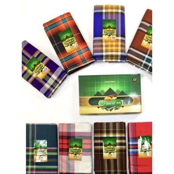 (GROSIR) Sarung Tenun ATLAS FAVORIT 500 Halus Murah (Polos/Kombinasi) - Atlas Favorit