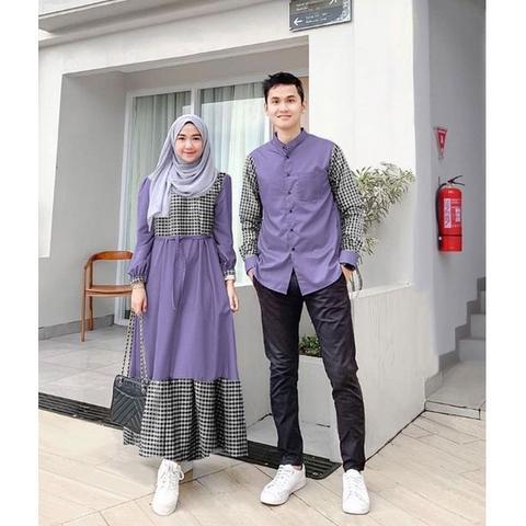 COUPLE GAMIS KATUN KOTAK + KOKO PAKISTAN COUPLE Cp DAMARA BAJU PASANGAN MUSLIM COUPLE TERBARU HIGH Q